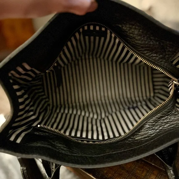 Kate Spade Hayes Street Black Pebbled Leather Tote with Tassel - Picture 8 of 8